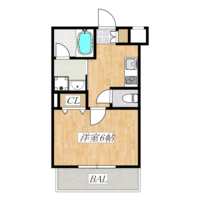 アソシエ駒込の間取り|南東向きのお部屋です☆