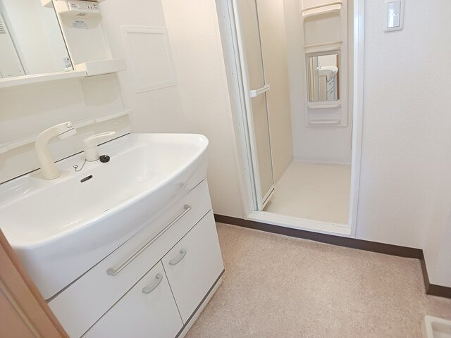 メゾン　ド　ひいらぎの洗面所|脱衣スペースもあります