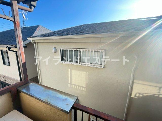 富田コーポ　最上階　角部屋　陽当たり良好のバルコニー