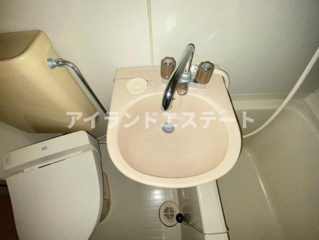 プチプルハイム都立大　駅近　オートロック　通風良好の洗面所