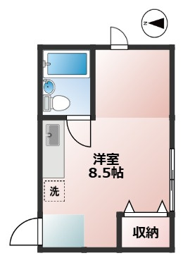 かとれや荘　礼金0　女性限定　ペット相談可の間取り