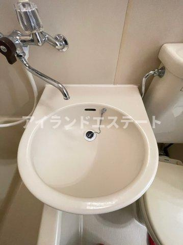 かとれや荘　礼金0　女性限定　ペット相談可の洗面所