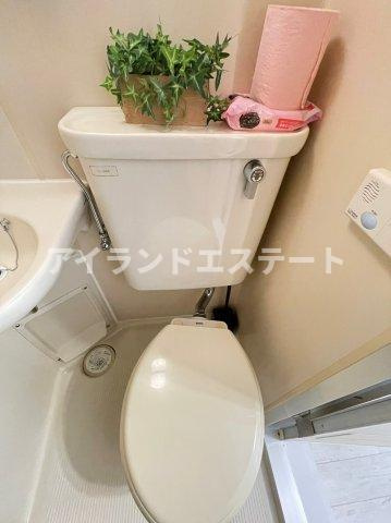 かとれや荘　礼金0　女性限定　ペット相談可のトイレ