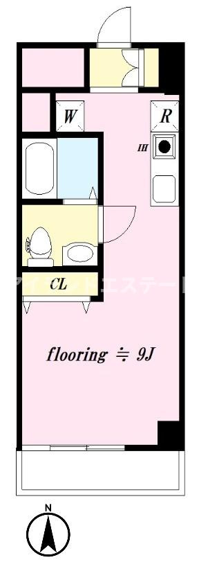 シャンボール上馬　リノベーション　2人入居可　南向きの間取り