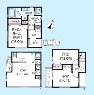 【間取り】 | 大田区南馬込4丁目