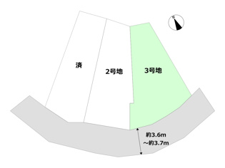 宝塚市中筋山手２丁目新築一戸建ての区画図