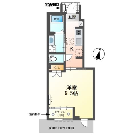 Eau Rouge(オールージュ)の間取り