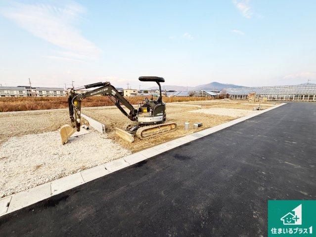 桜井市大福　新築一戸建ての外観|現在はこんな感じです。完成までが待ち遠しいですね。