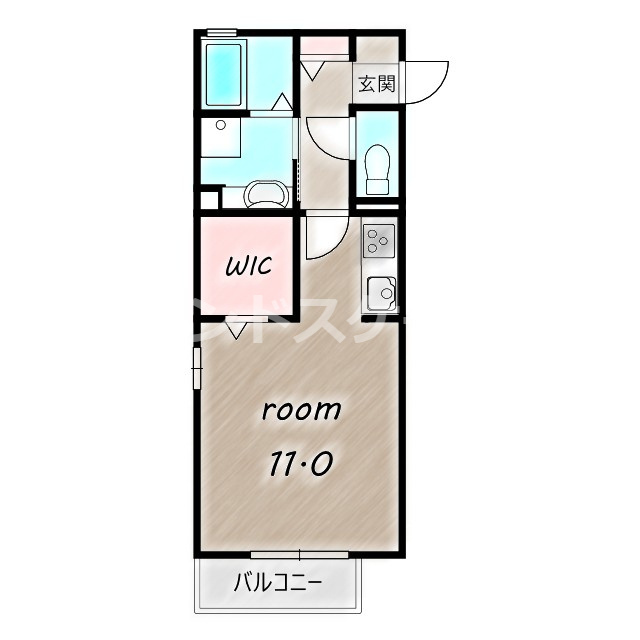 Rosemaryの間取り|高崎、前橋のお部屋探しはエンドスケープまで！お客様の理想お聞かせ下さい♪