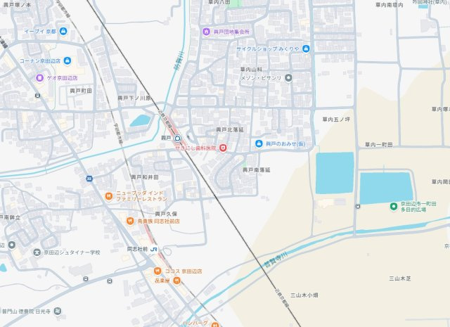 ★5(土)6(日)現地見学可能！★京田辺市興戸南落延　限定1邸の地図