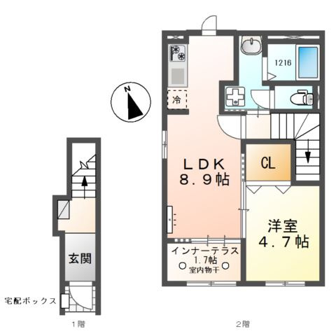 フルールの間取り