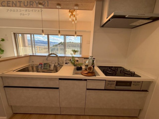 シンプルなデザインと使いやすさを兼ね備えた対面式システムキッチンは、効率的な作業スペースを提供し、家族やゲストとのコミュニケーションを促進します。