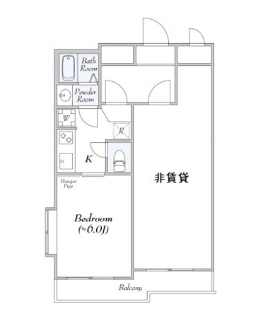 【間取り】 | シャトレ広尾
