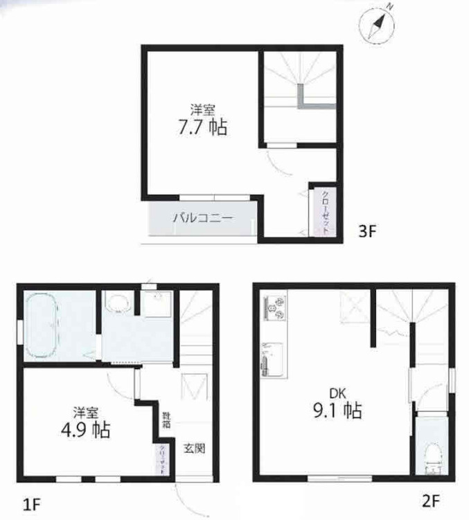 仮）中島町２丁目貸家