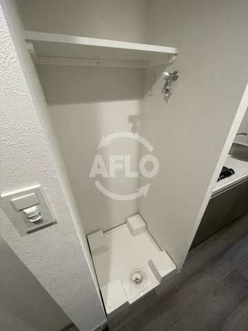 プレサンス塚本ベラビィの洗面所|プレサンス塚本ベラビィ　洗濯パン