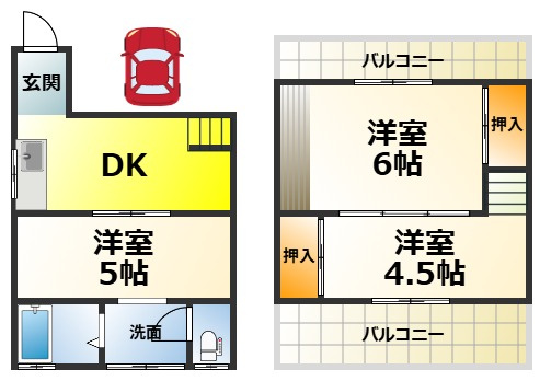 森町テラスの間取り