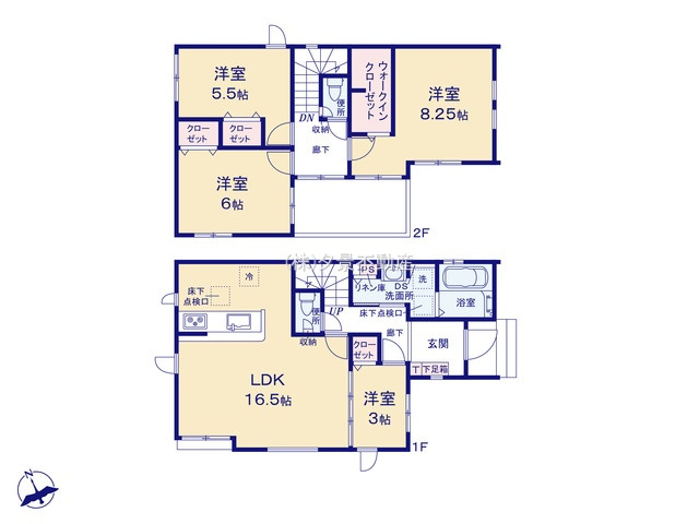《仲介手数料無料》朝霞市膝折町３丁目6-21新築一戸建てグラファーレの間取り