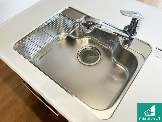 堺市中区八田南之町　第1期　新築一戸建ての設備|洗い物も楽にできる、広々シンク！