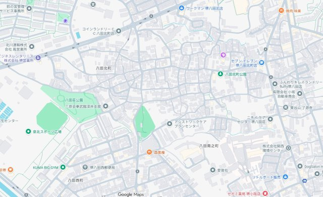 堺市中区八田南之町　第1期　新築一戸建ての地図