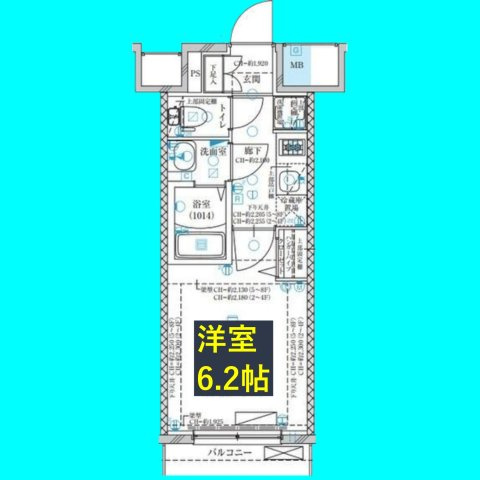 ディアレイシャス名古屋太閤通Ⅱの間取り