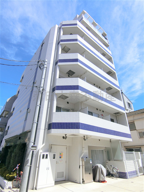 ヴァレッシア蒲田シティの外観|2014年10月築　RC鉄筋コンクリート造地上7階建て総戸数25戸のしっかりしたマンション　京急蒲田駅近、JR蒲田駅も徒歩圏内の東京都大田区蒲田4丁目住宅街の落ち着いた環境がポイント！　