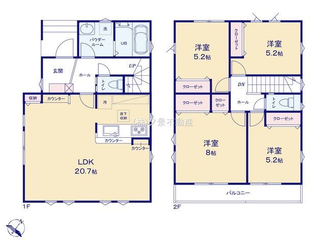 《仲介手数料無料》朝霞市田島２丁目16-6新築一戸建てフィットの間取り