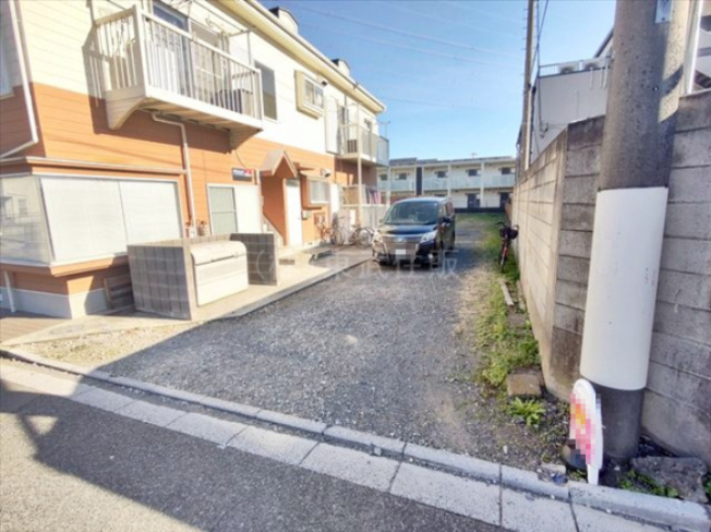 【前面道路含む現地写真】 | 川越市広栄町　全３区画　C区画 | 公園や買い物施設が徒歩圏内