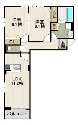 サンロイヤルⅡの間取り