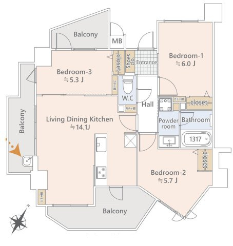 立川市錦町１丁目の中古マンション