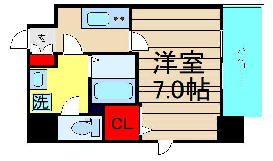 フォーリアライズ大正ソーレの間取り