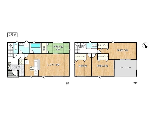 【間取り】 | 姫路市広畑区西蒲田第17／全3棟