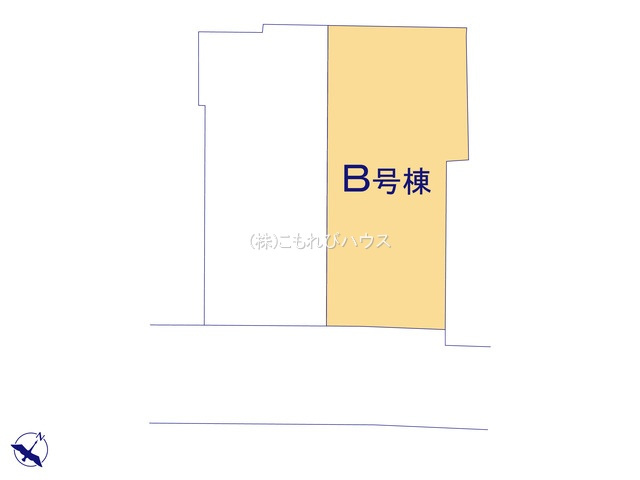第1上尾市谷津　新築一戸建て　Bの区画図|B号棟