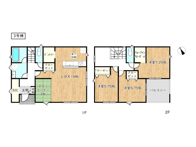 【間取り】 | 姫路市広畑区西蒲田第17／全3棟