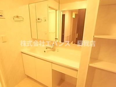 【洗面所】 | メゾンベール | 脱衣スペースもあります