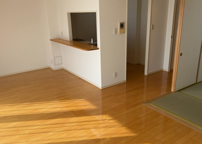 【居間・リビング】 | ディーフィールさがみ野 | 直線タイプはLとDKを一直線に並べた形で対面キッチンのタイプです。一般的なのでよく見かけるかもしれません。直線タイプに似た直接アイランドタイプは、キッチンとダイニングの間に壁がない分広く感じられます。