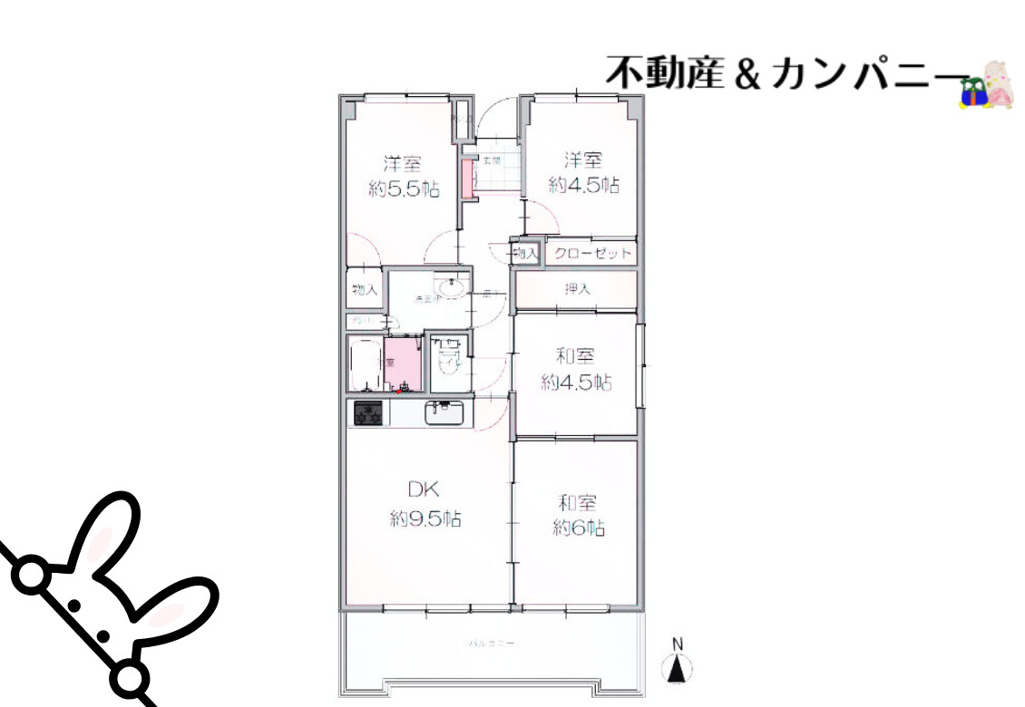 ドゥエル安城寺の間取り