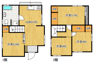 【間取り】 | 鳥堀戸建