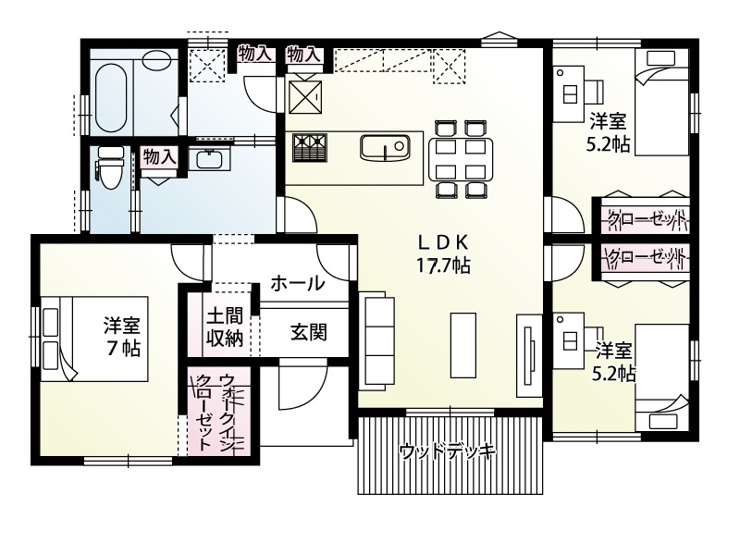 【波志江町1区画　配置図】