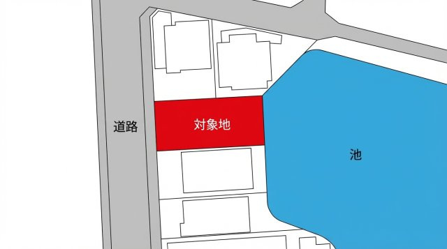 【土地図】 | 春日市塚原台１丁目レイクサイド住宅用地※価格変更R8.2.5 | 道路幅員8.95ｍ、接道間口9.3ｍ