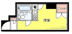 西向のお部屋です。