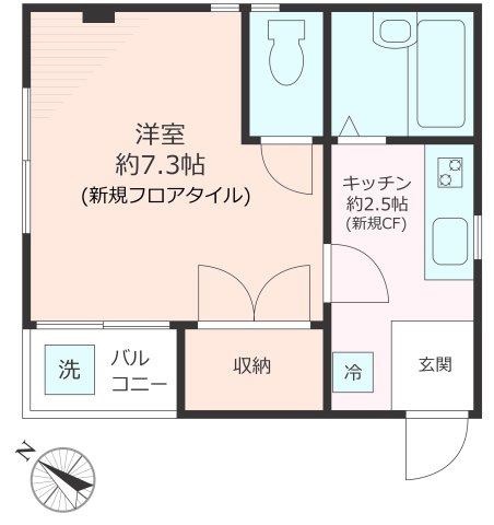 高橋ハイツの間取り