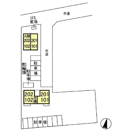 ブルックタウン Ａの区画図