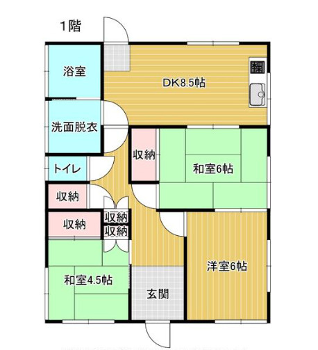 中古戸建　桐生市相生１丁目の間取り|※間取りと現況が異なる場合は現況が優先となります