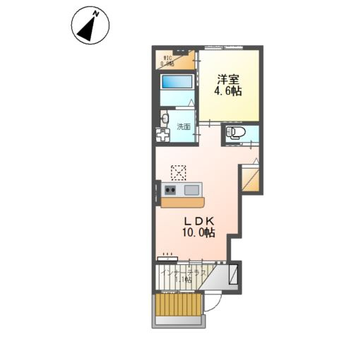 牛久保町岸組新築アパート（仮の間取り