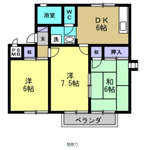 半田市柊町4丁目　ハリーヒルズ清城の間取り