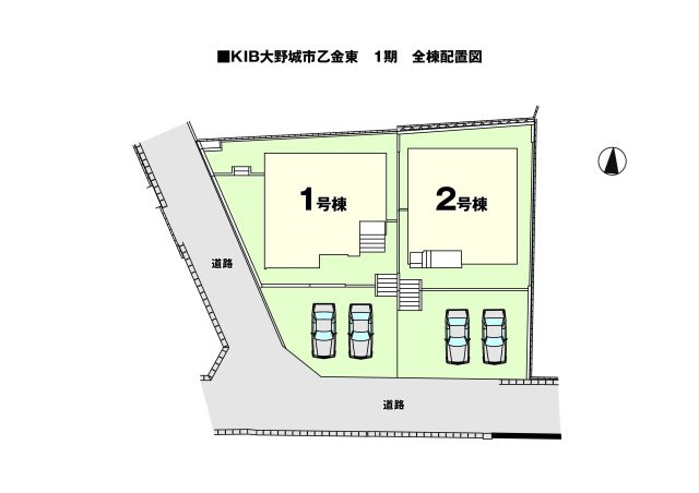 大野城市乙金東1期の区画図