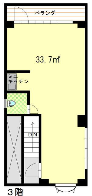 長寿庵ビル３階の間取り| 
