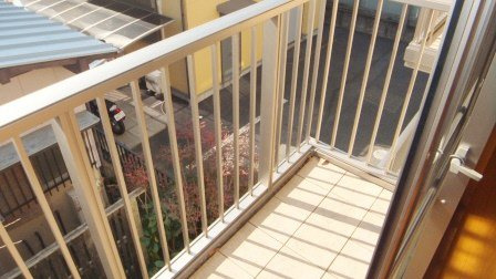 シェリエールＢのバルコニー|日当たり良好です。