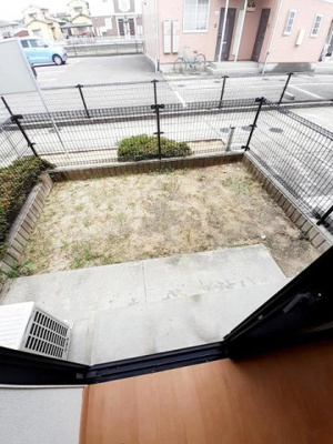 【庭】 | ハイツプレアリー | お庭の付いた物件です