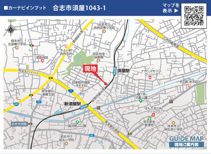 ブルーミングガーデン／合志市須屋16期／1号棟の地図